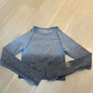 PINK victoria secret seamless cropped active long sleeve